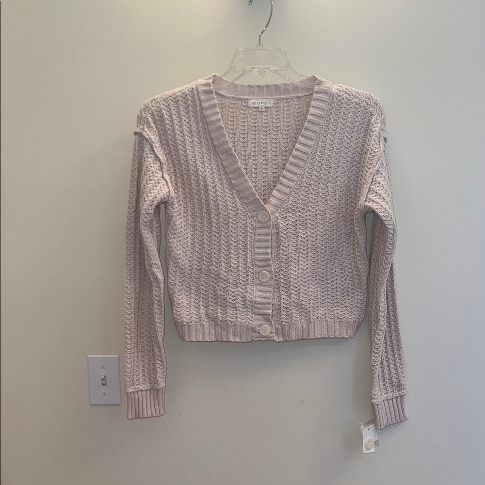 Ultra Flirt Textured Knit Button-Front Cardigan – NWT‎ Small